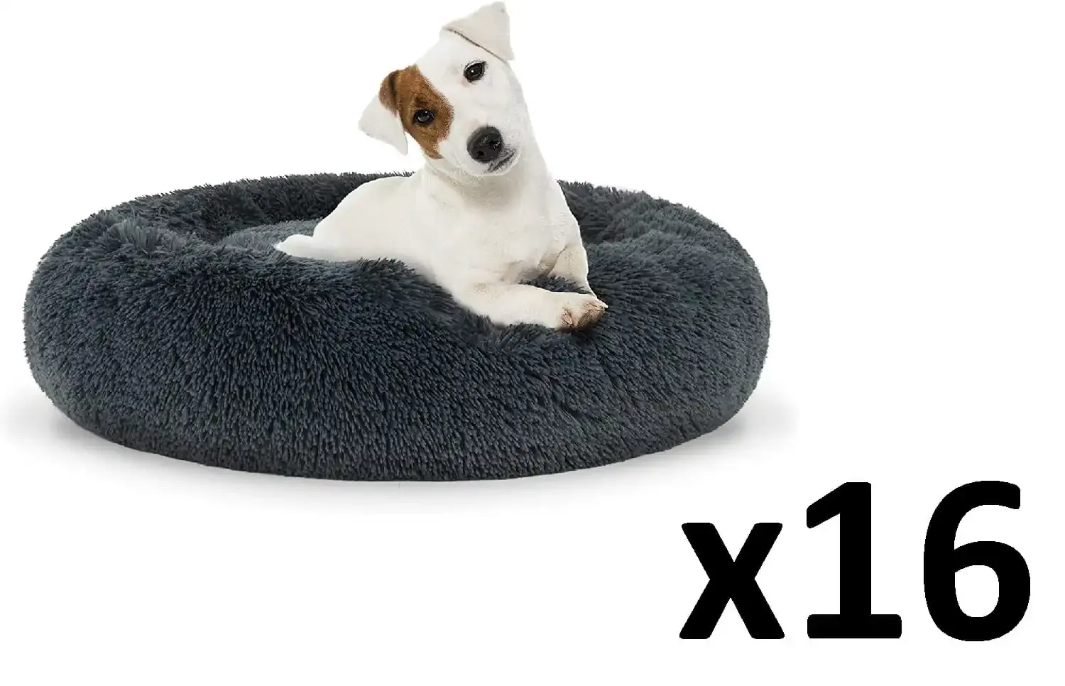 plišani krevet m 60cm - tamno sivi x 16 - slika 2