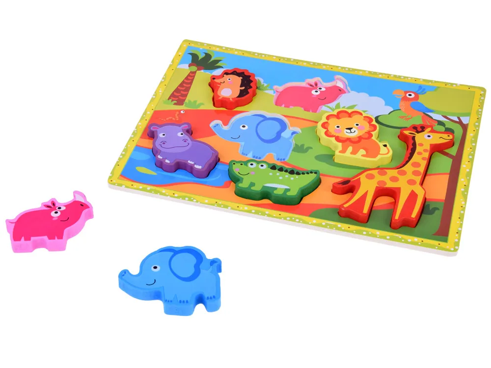 drvene puzzle safari životinje 7kom - slika 9
