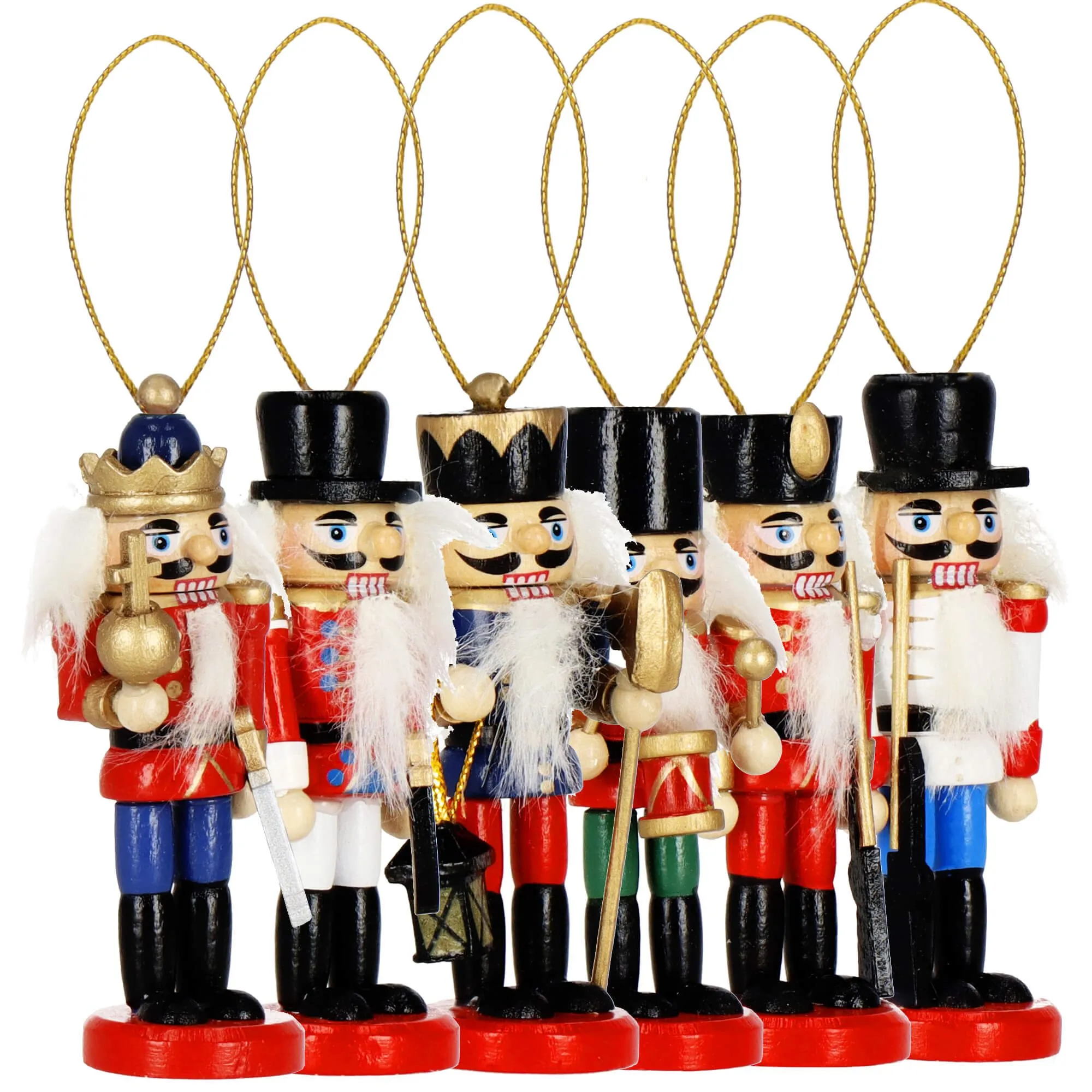 božićna dekoracija - figurice orašar, 8 cm, 6 komada - slika 3