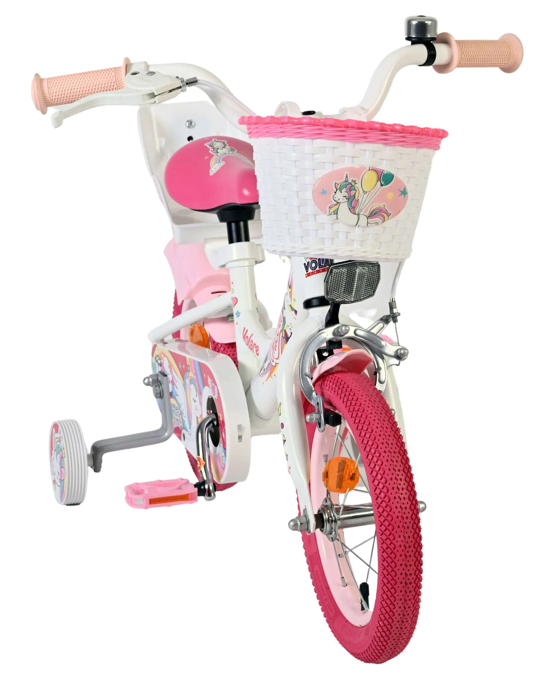 volare dječji bicikl unicorn 12″ bijele boje - slika 6