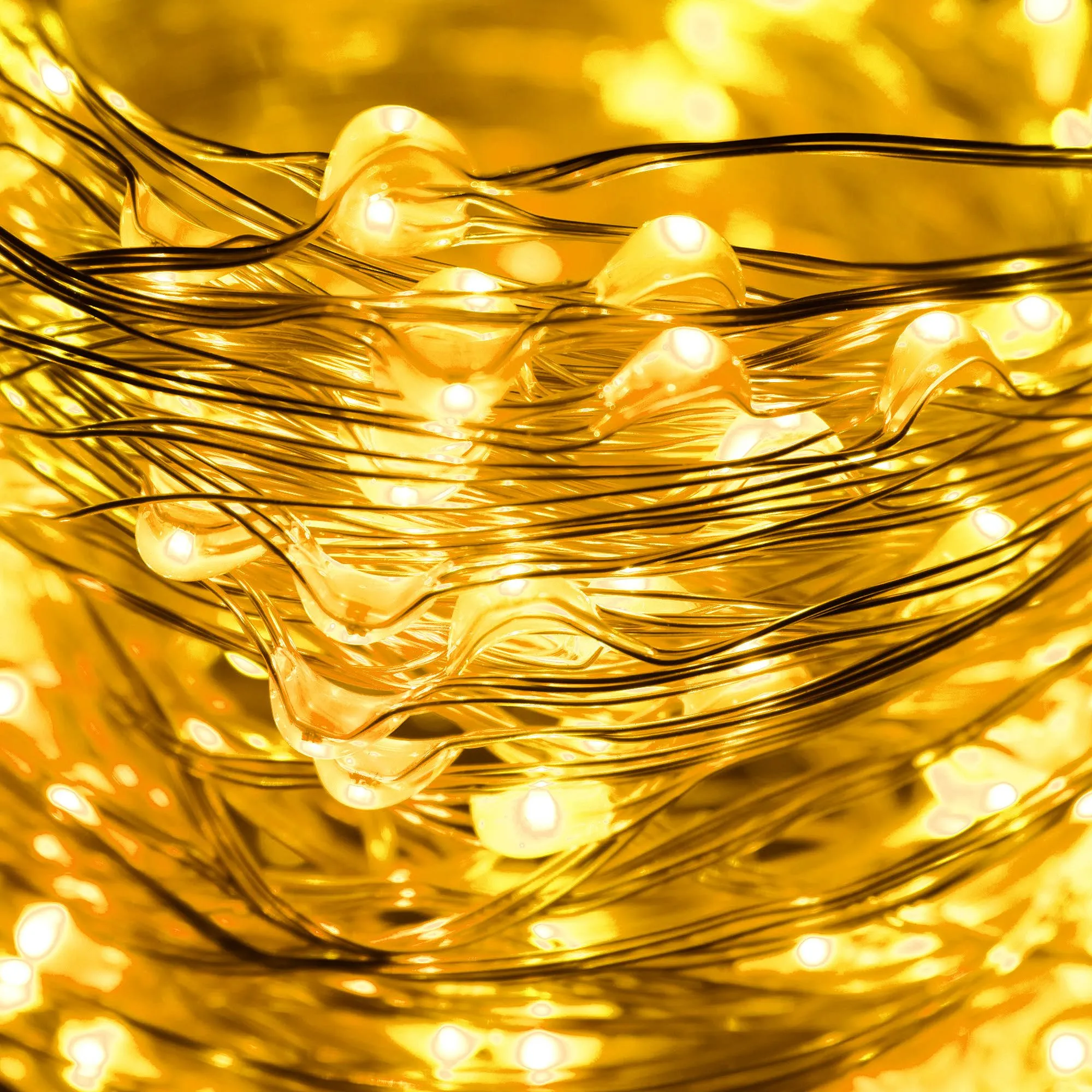 dekorativna led rasvjeta 100 led, toplo bijela - slika 8