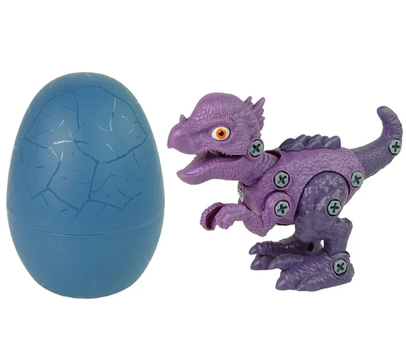 set dinosaur stygimoloch s jajetom i dodacima ljubičasti - slika 3