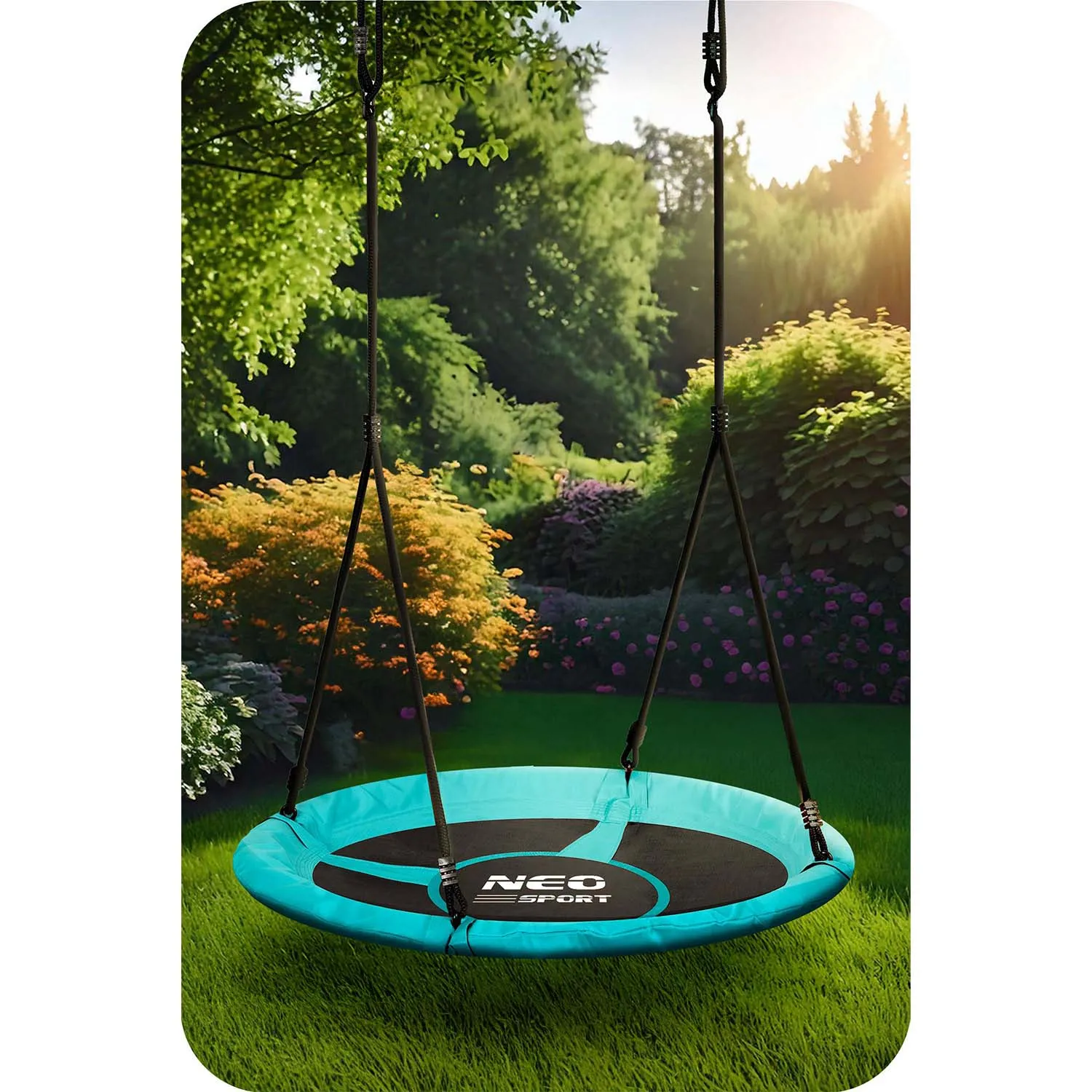 neo-sport ljuljačka rodino gnijezdo, 100 cm, tirkizna - slika 6