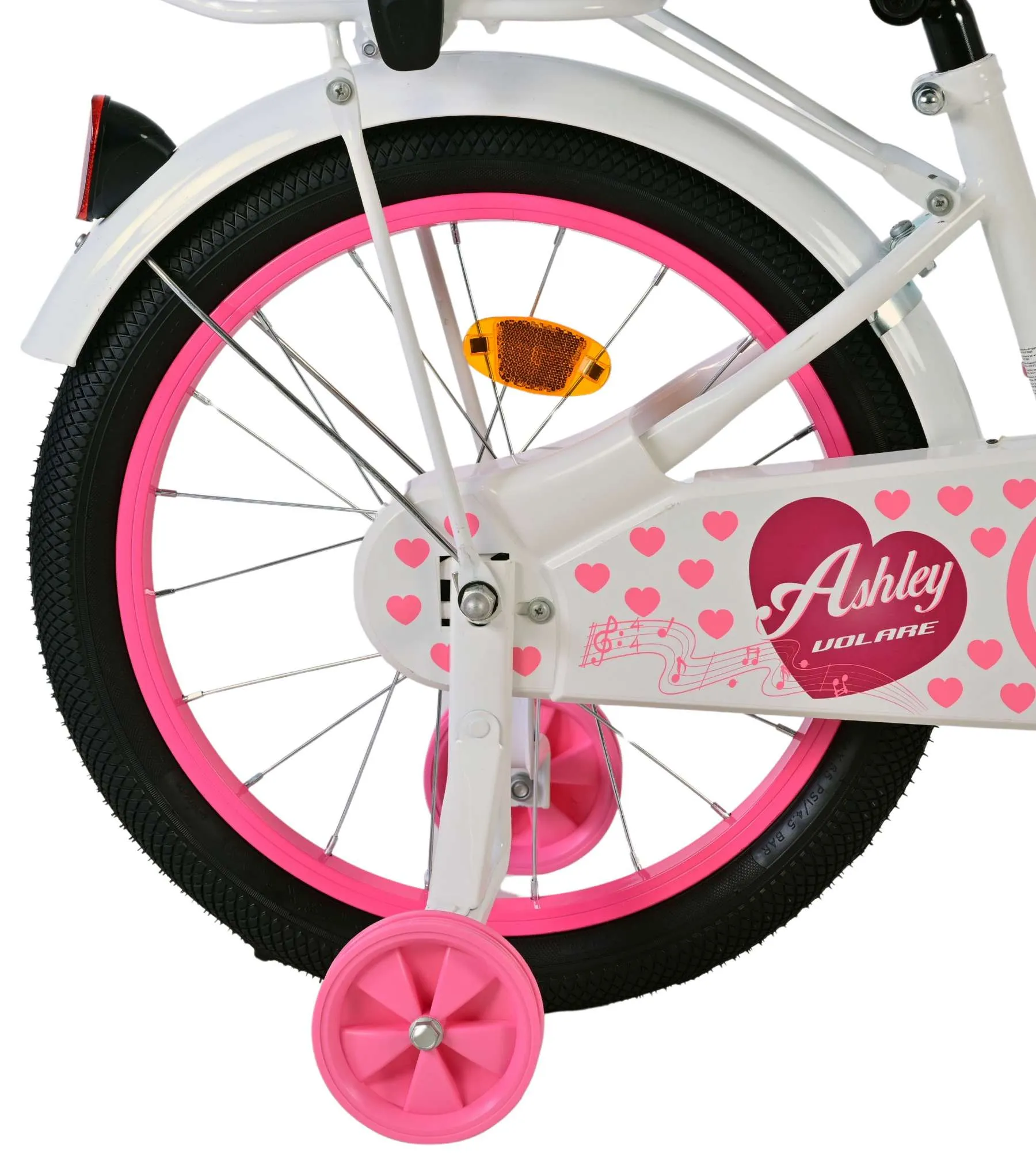 volare dječji bicikl ashley 18″ bijele boje - slika 4