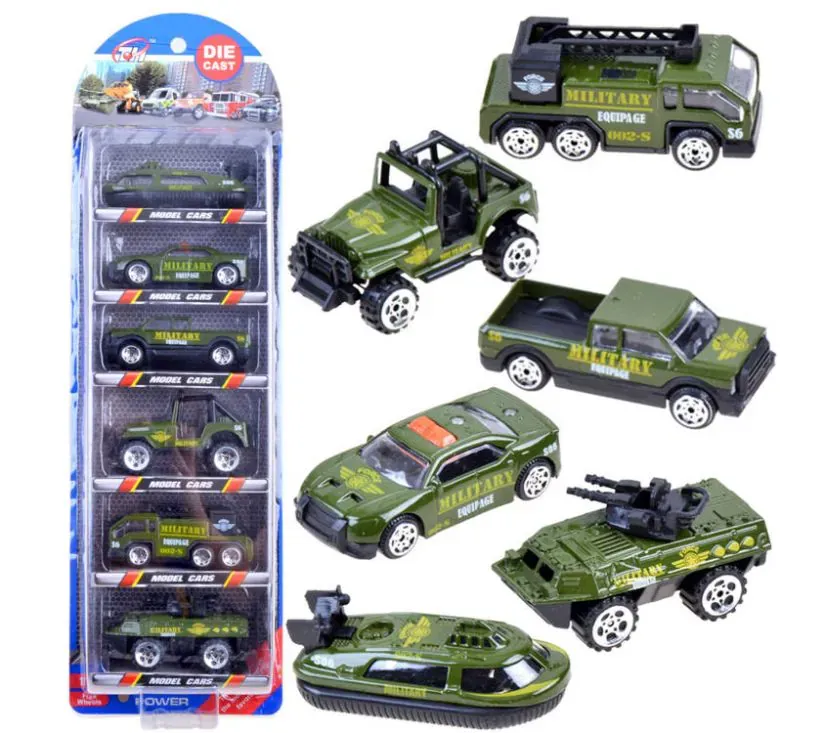 set 6 metalnih vojnih vozila - slika 2