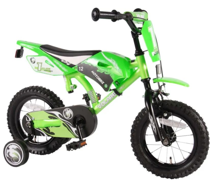 volare dječji bicikl - motor 12" zeleni - slika 3