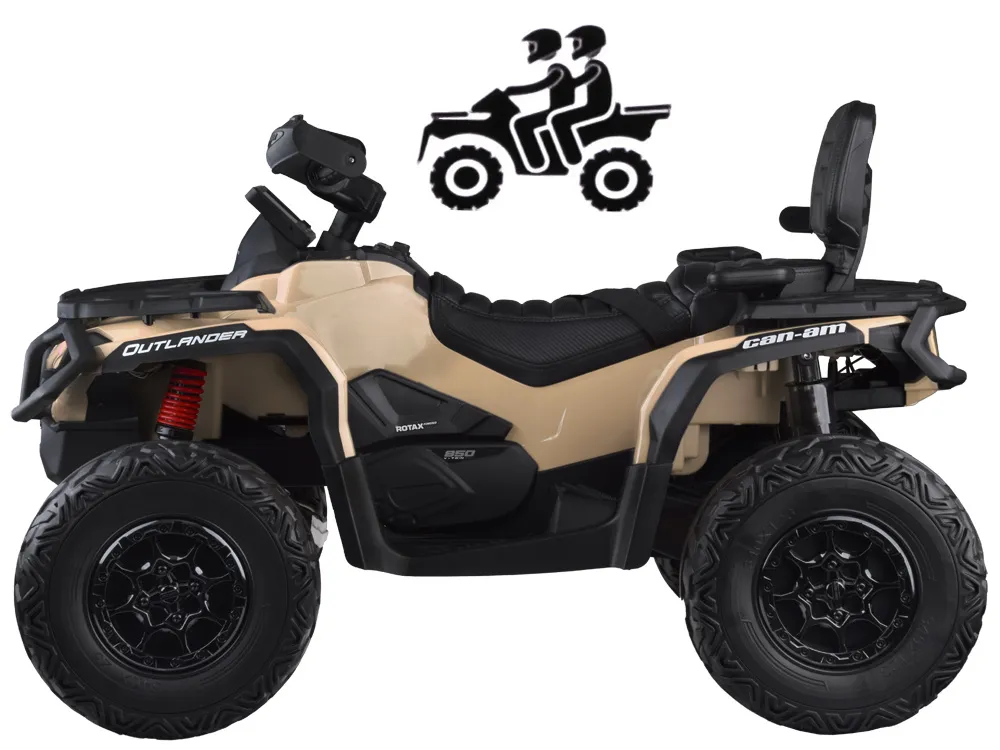 dječji quad na baterije za 2 osobe can-am outlander 4x4 led panel pa0326 - slika 5