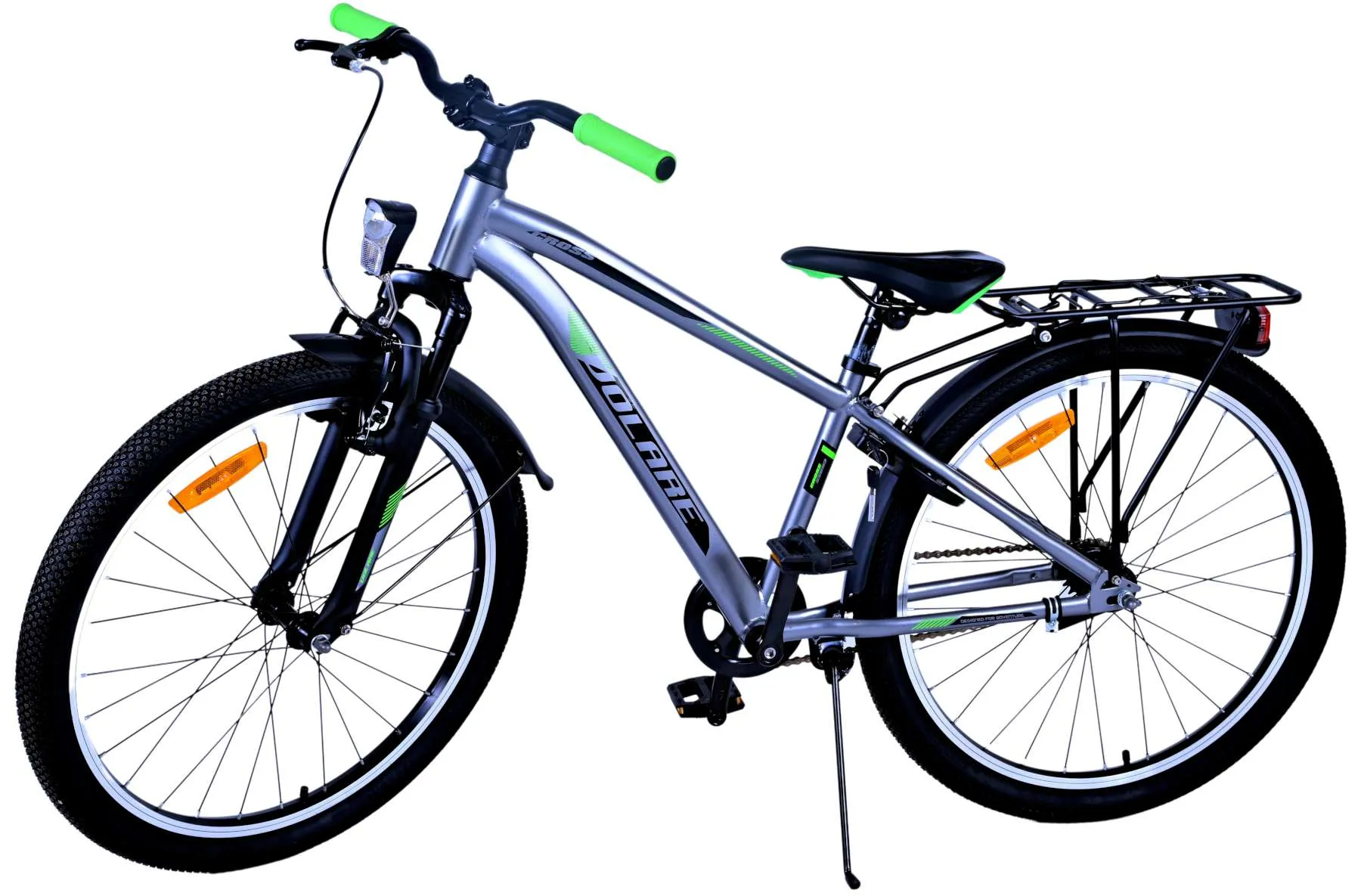 dječji bicikl volare cross 24" tamno sivi - slika 16