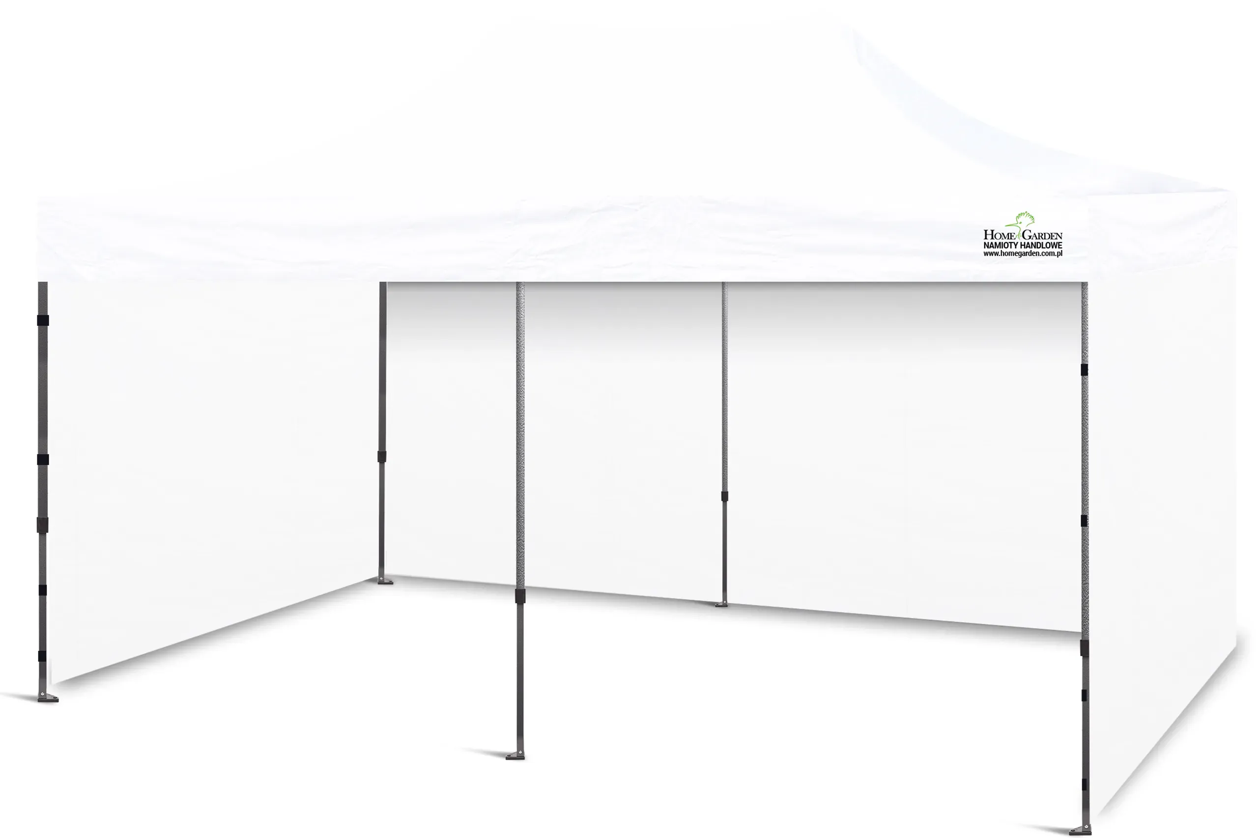 komercijalni šator 600 x 300 cm bijeli - slika 2