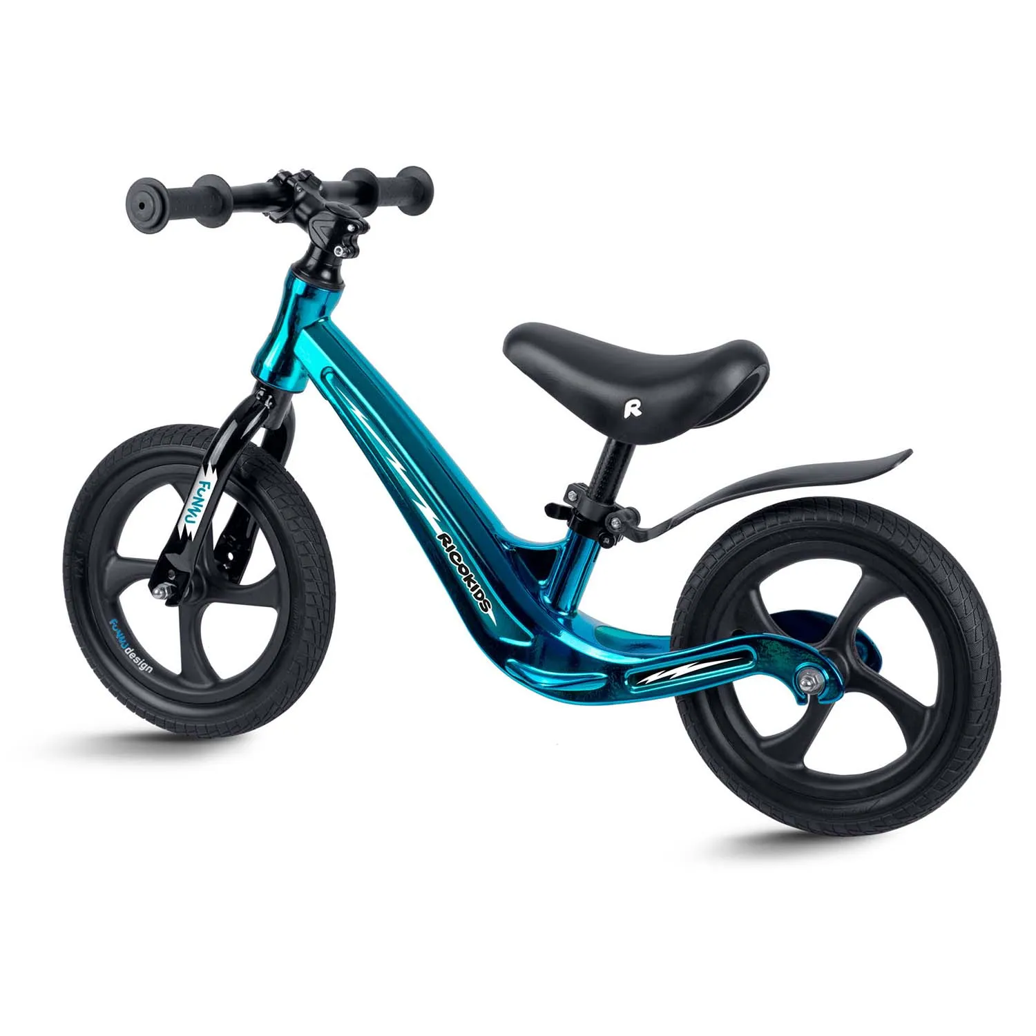 ricokids funnu dječji bicikl bez pedala, plavi - slika 5