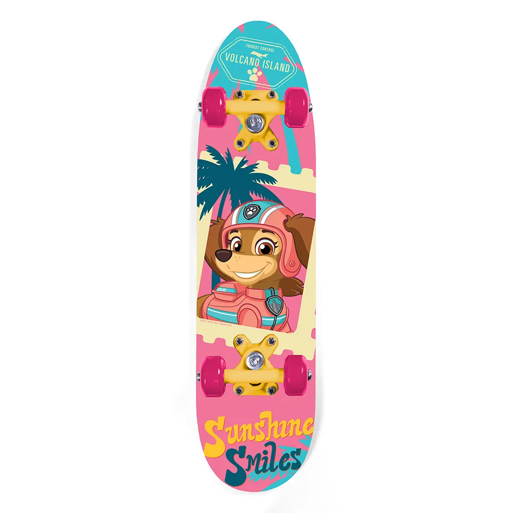 dječji drveni skateboard paw patrol plavo-roza - slika 3