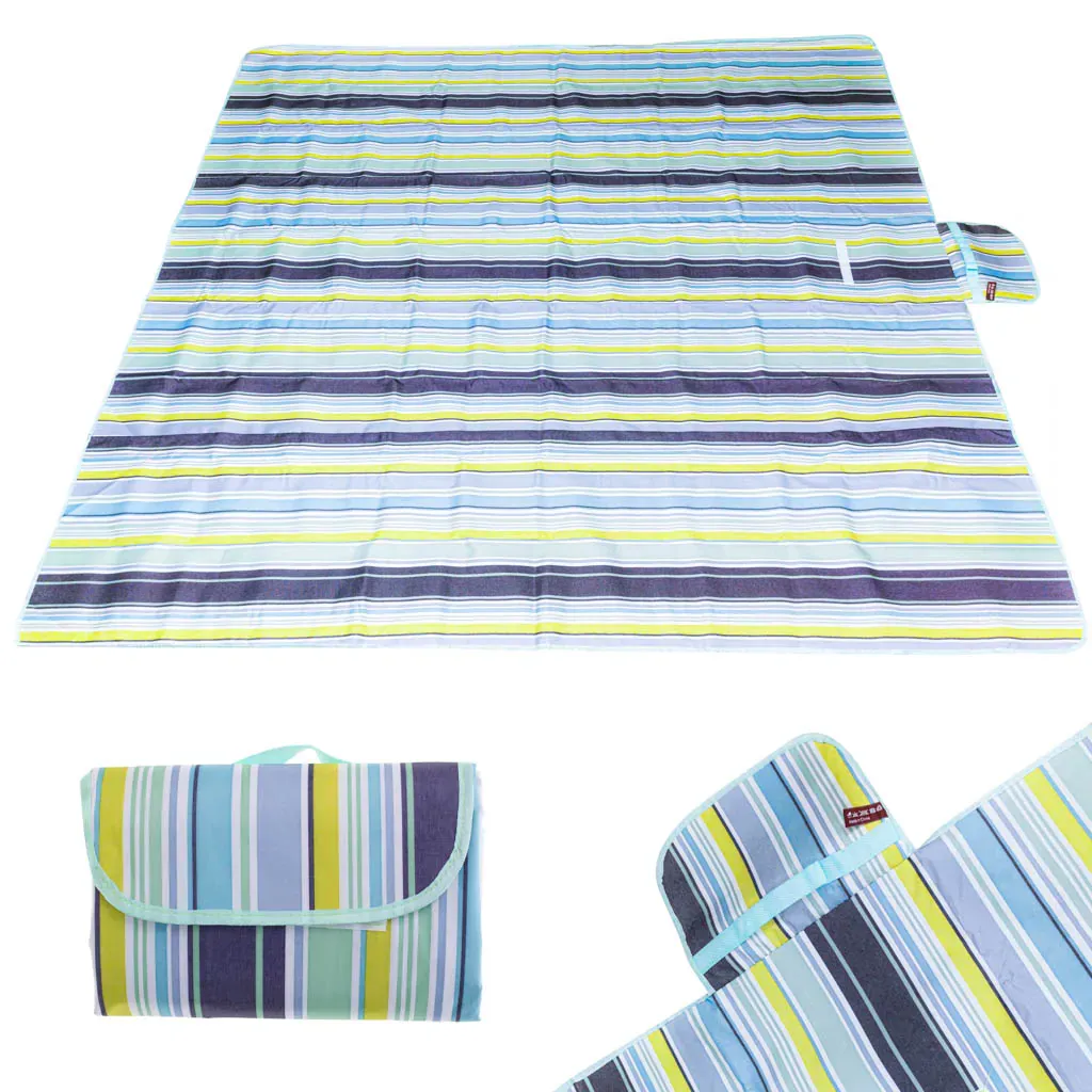 xxl prostirka za plažu 200x200cm zelena - slika 3