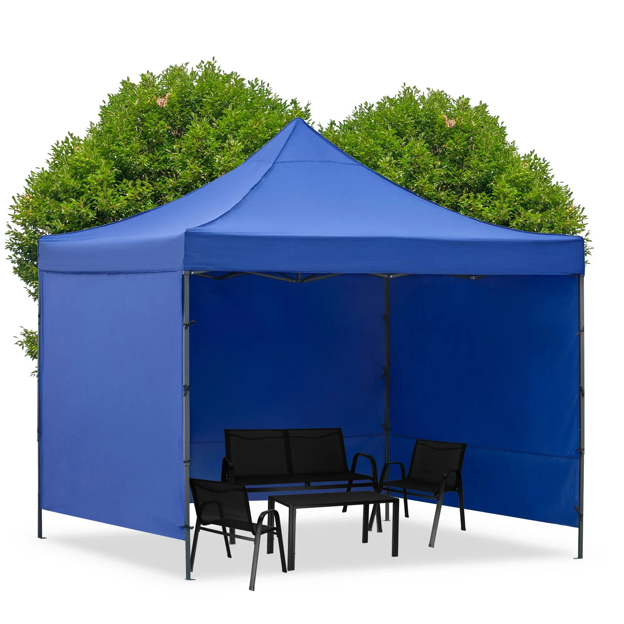 vrtni šator, dimenzija 3 × 3 m, tamnoplave boje - slika 2