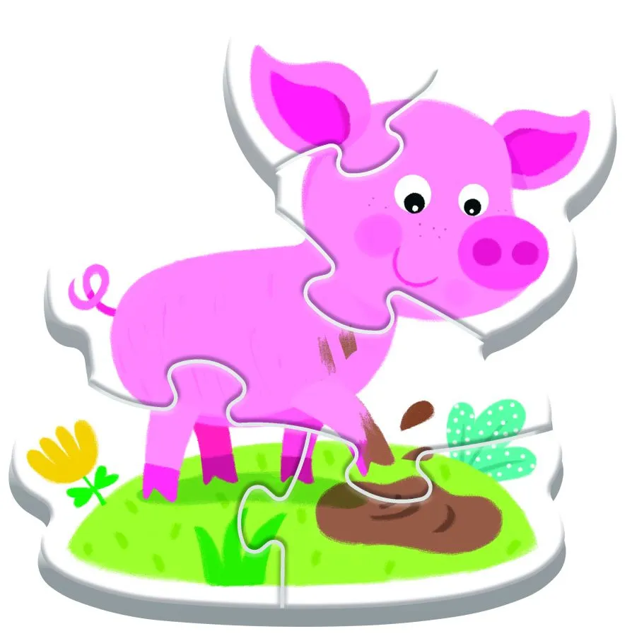 puzzle - baby classic - na farmi - slika 5