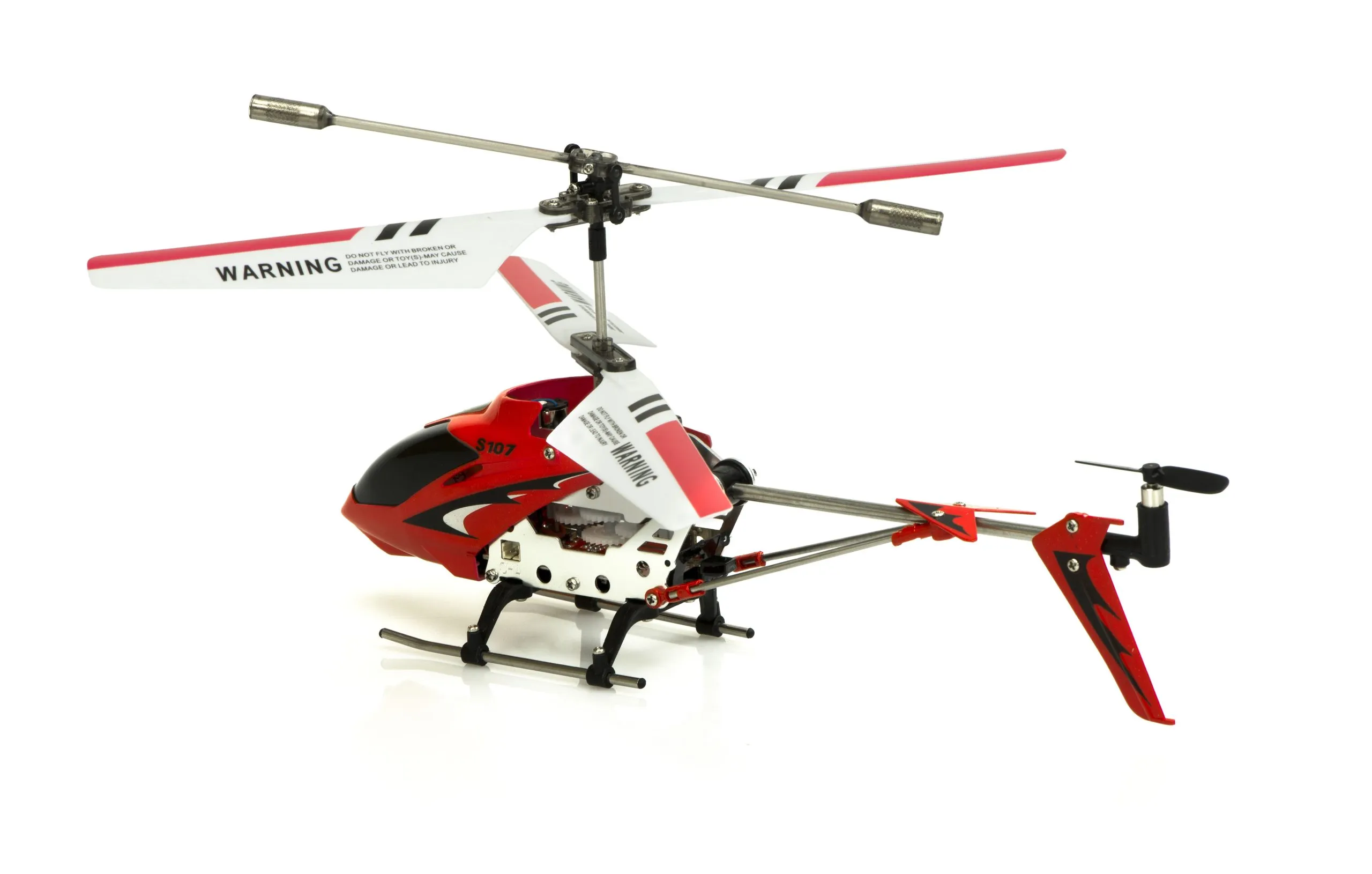 helikopter aluminijski syma s107g na daljinsko upravljanje crveni - slika 3