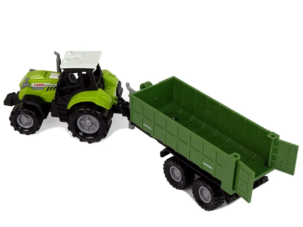 traktor s odvojivom prikolicom zeleni - slika 4