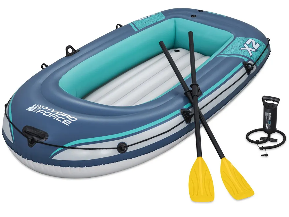 bestway gumeni čamac trek x2 do 250 kg 232x118 cm + vesla i pumpa 61153 - slika 6