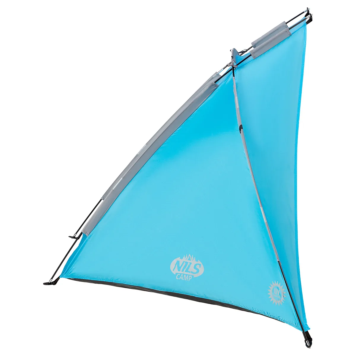 plavi šator za plažu 105x210x110cm nils camp - slika 4