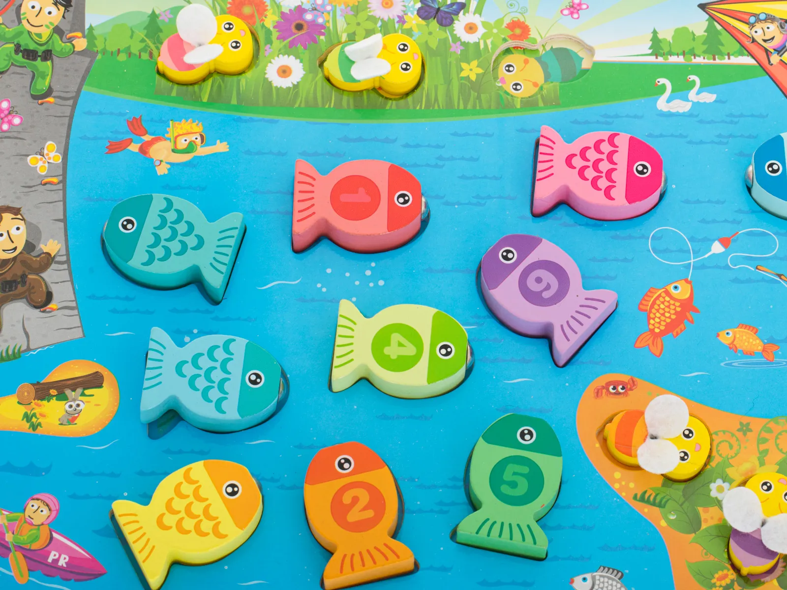 montessori magnetno pecanje 3u1 ribe i pčele - slika 6