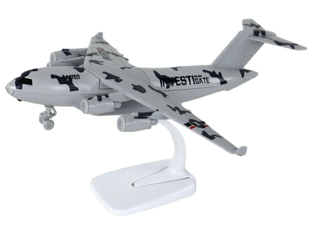 vojni avion hw-605 siva kamuflaža - slika 3