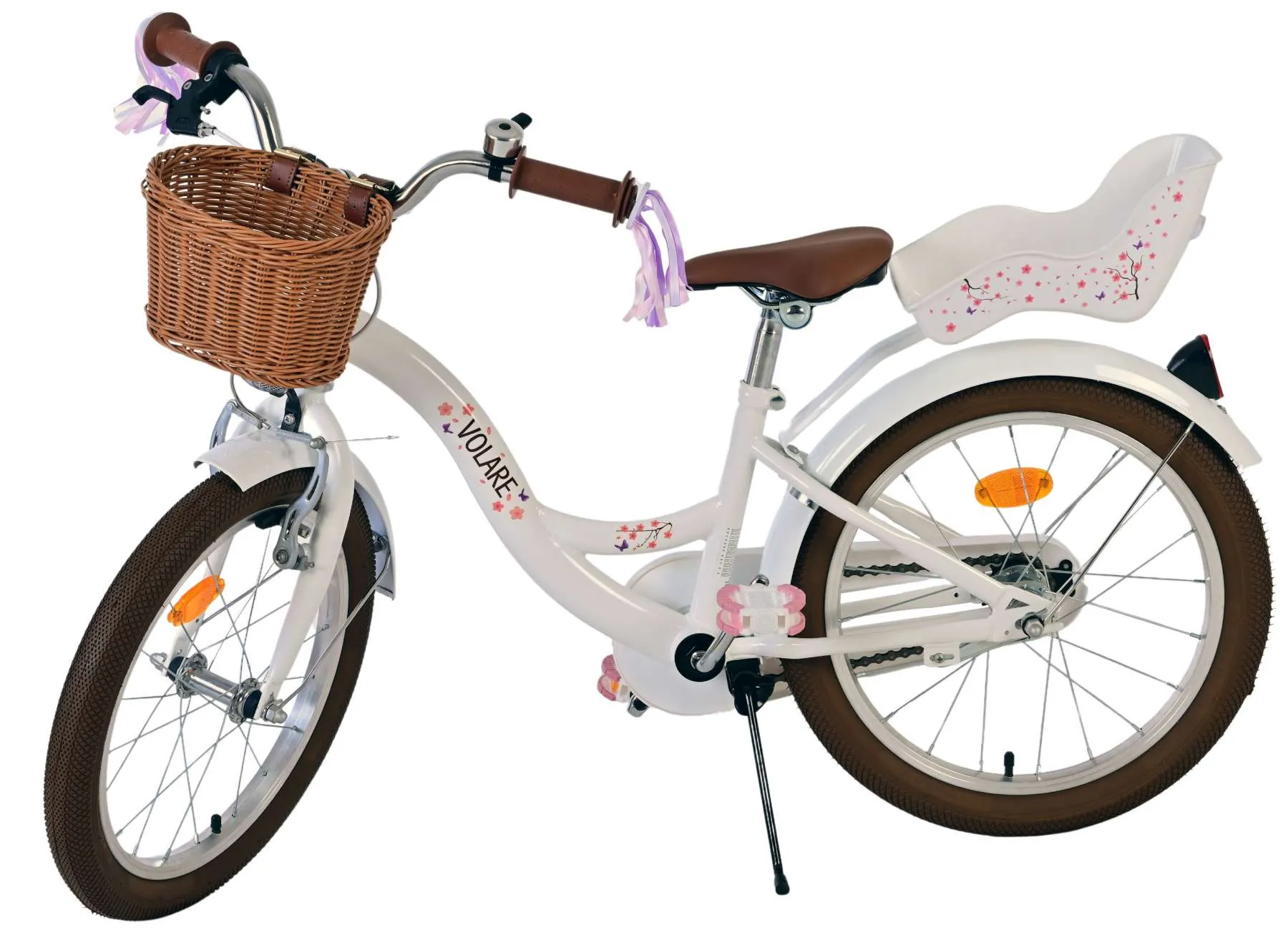 volare dječji bicikl blossom 18″ bijele boje - slika 10