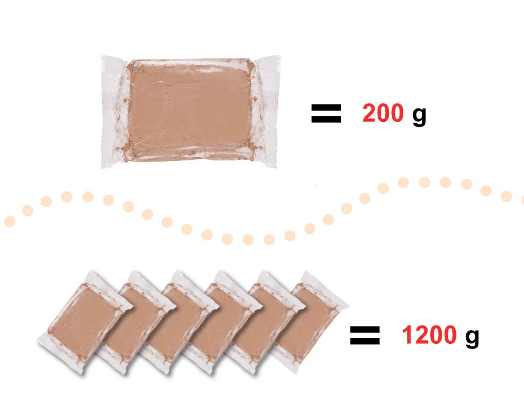 glina za lončarsko kolo 1200g - slika 3