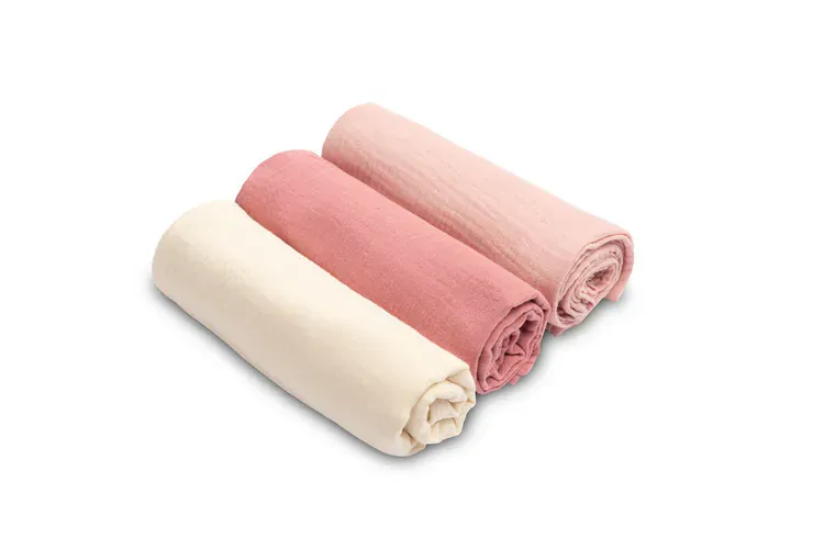 Muslin pelena uniforma roza (pakiranje - 3 kom) - Pribislavec