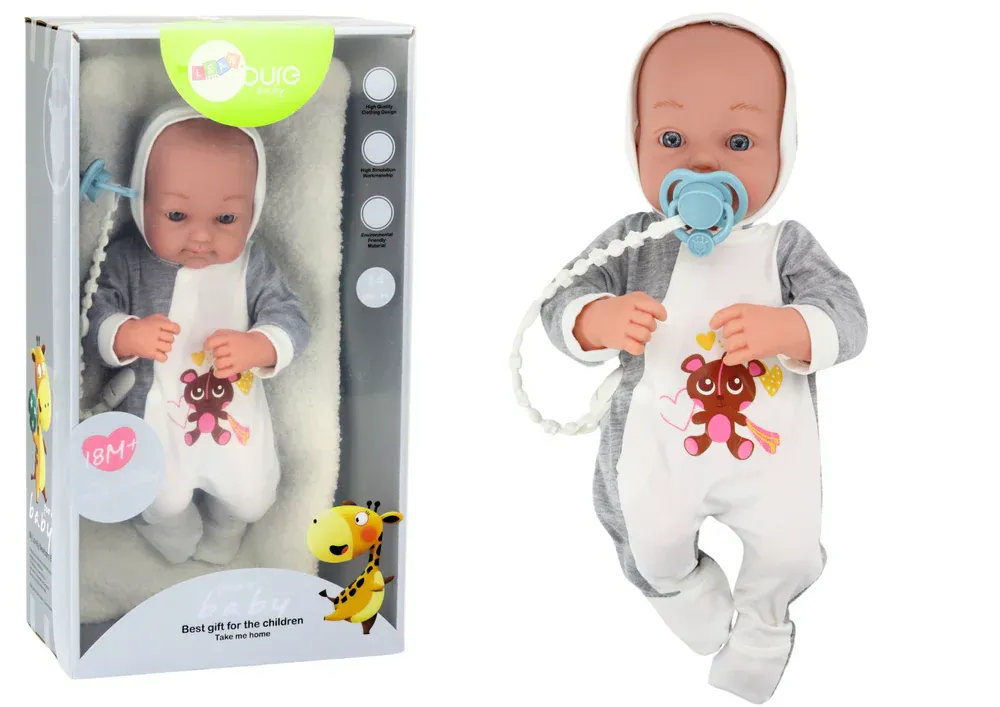 beba lutka s dekicom za dudu, set dodataka za bodi 35 cm - slika 2