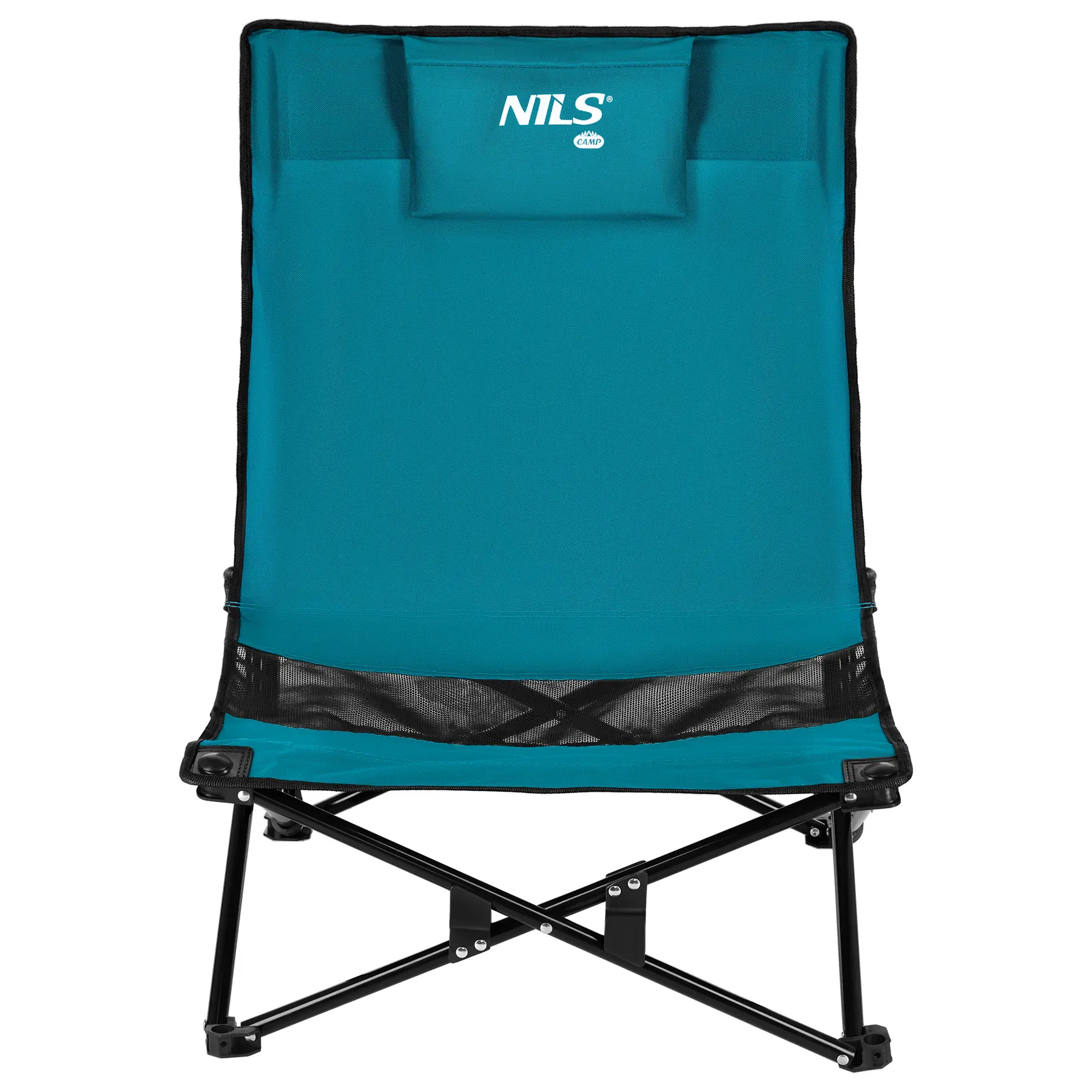stolica za plažu plavo-crna nils camp - slika 1