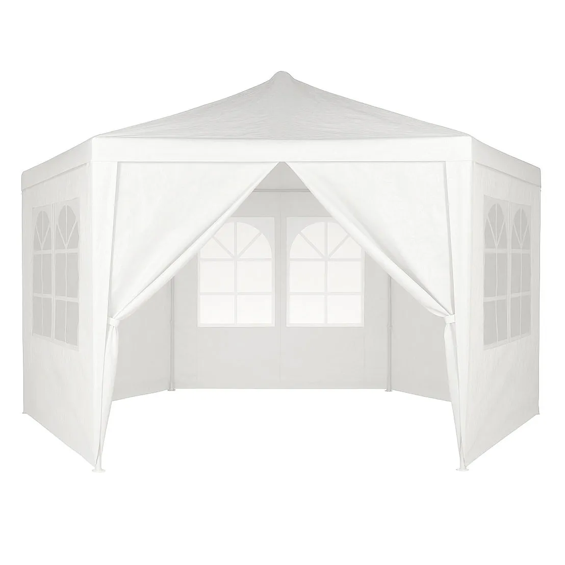 multigarden vrtni paviljon / šator 2 × 2 × 2 m s prozorima – bijeli - slika 3