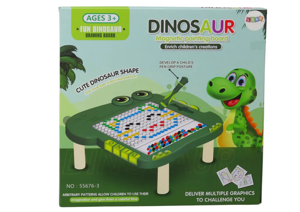 edukativna magnetna ploča tamnozelena s dinosaurom - slika 6
