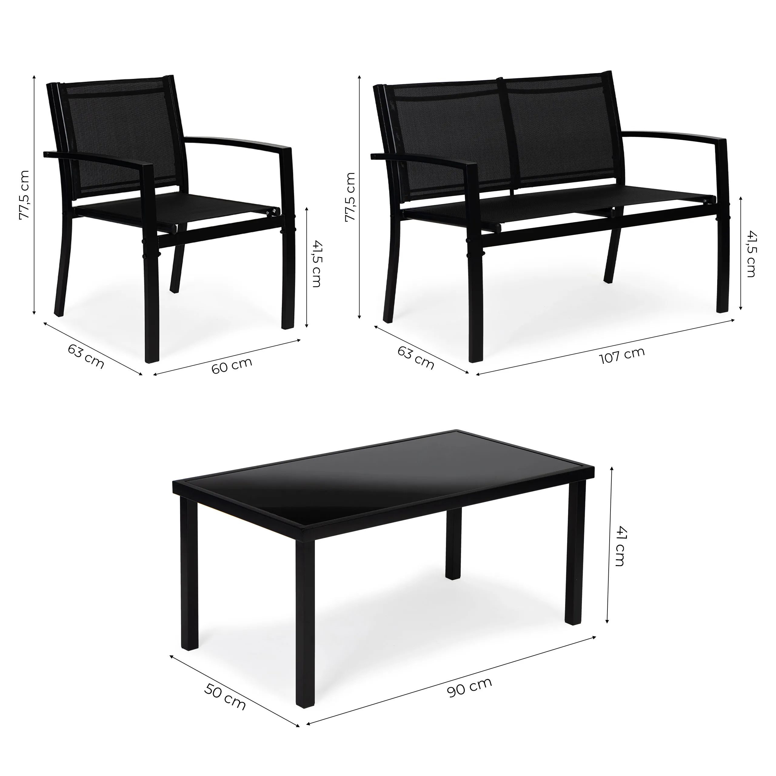 modernhome fr-its020 set vrtnog namještaja - slika 6