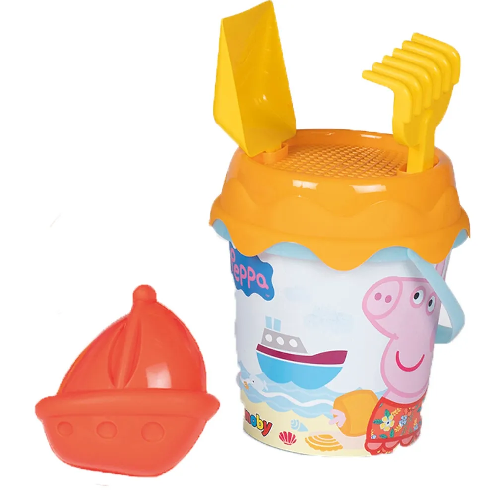 smoby kolica s kantom i priborom za pijesak peppa pig - slika 4