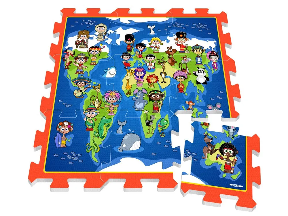 podloga puzzle za igru karta svijeta - slika 4