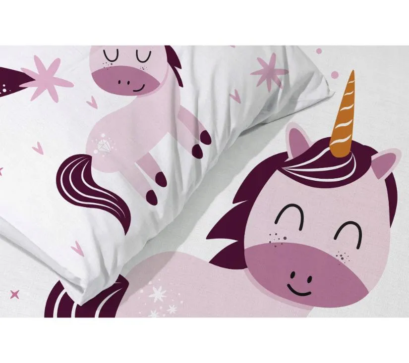 pamučna posteljina za djecu 100 x 135 cm unicorn - slika 5