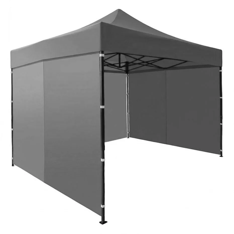 multigarden automatski samosklapajući vrtni paviljon 3 × 3 m, sivi - slika 6