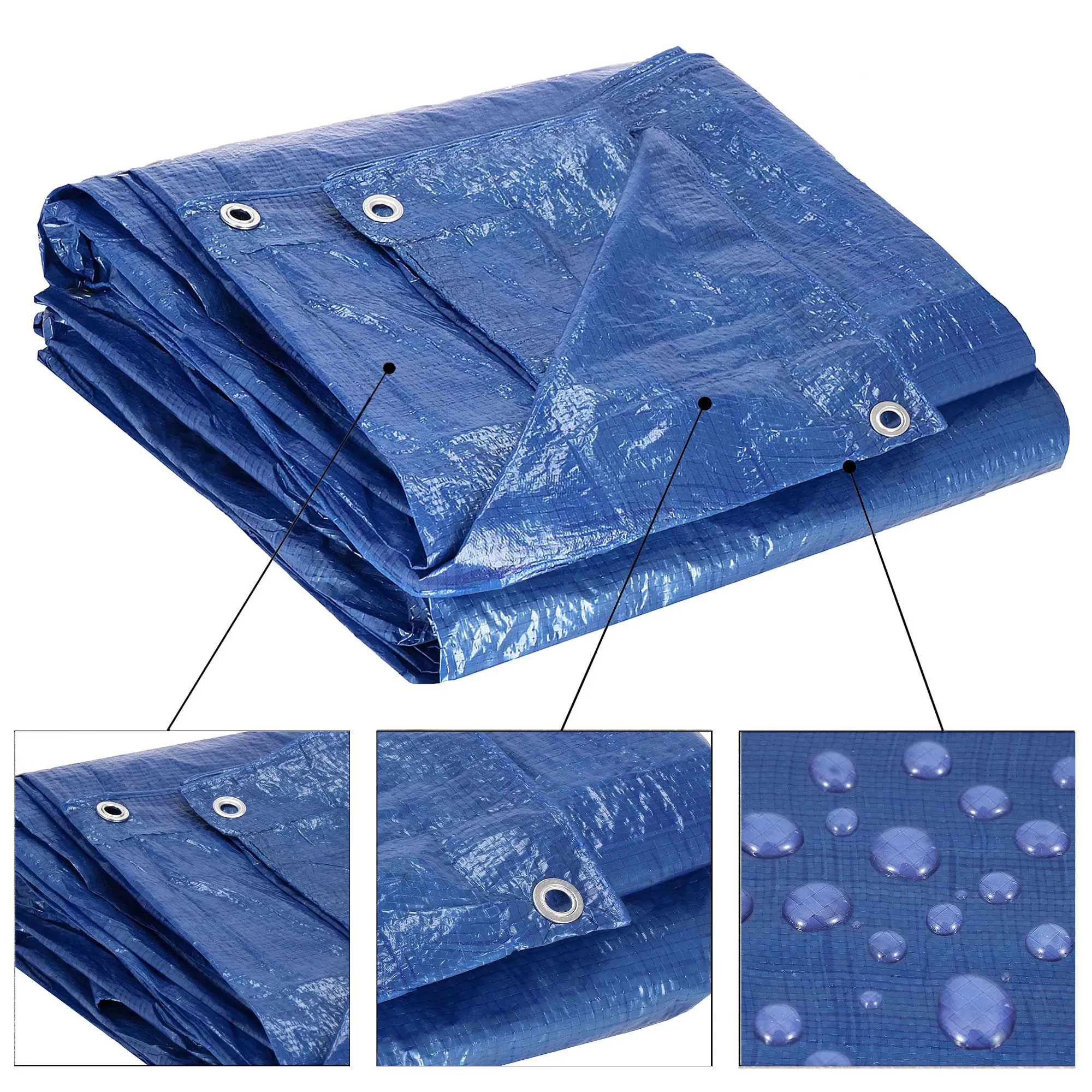 cerada 3 x 5 m plava - slika 5