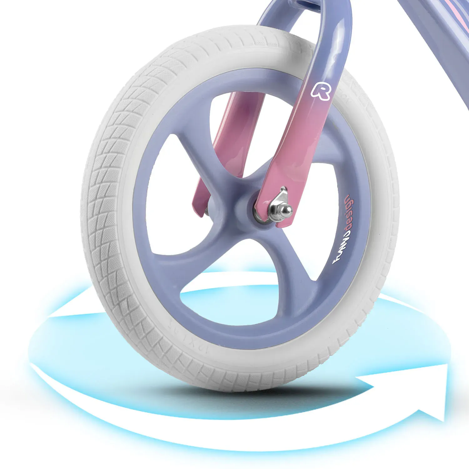 ricokids funnu bicikl bez pedala, ljubičasti - slika 8