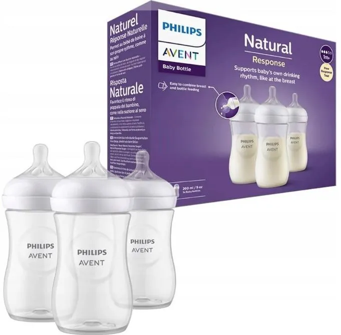 avent natural response bočica set 260ml 3kom - slika 3