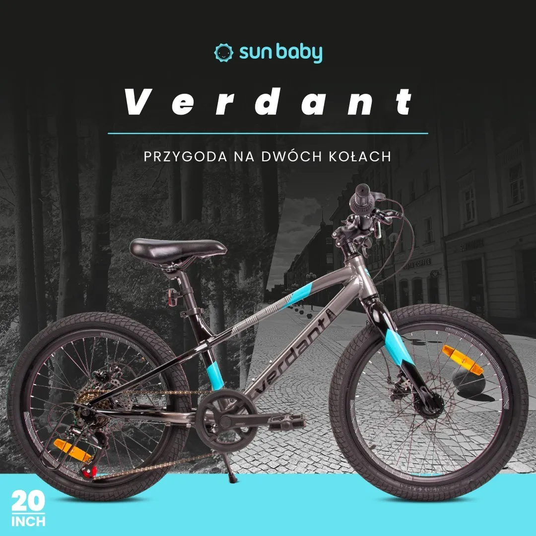 dječji bicikl verdant alder 20" sivo-plavi - slika 3