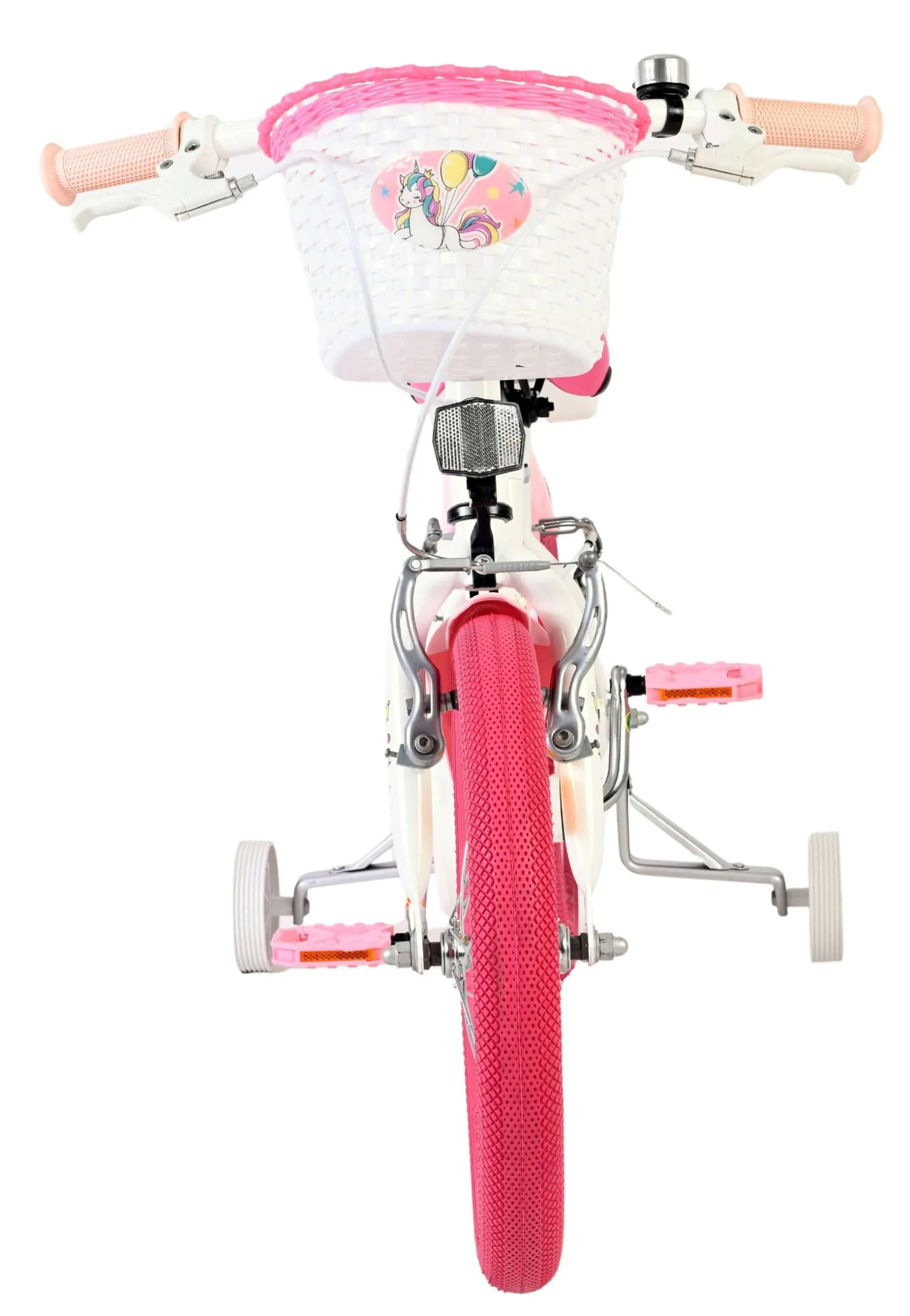 volare dječji bicikl unicorn 16″ bijele boje, s dvije ručne kočnice - slika 7
