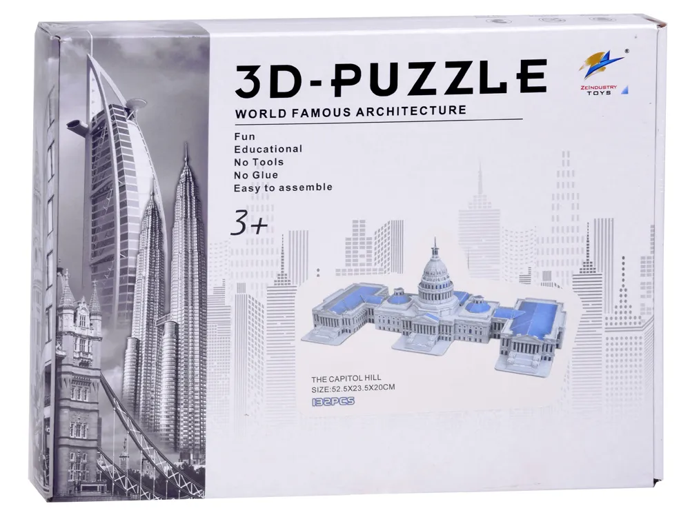 capitol hill 3d puzzle 132 kom. - slika 3