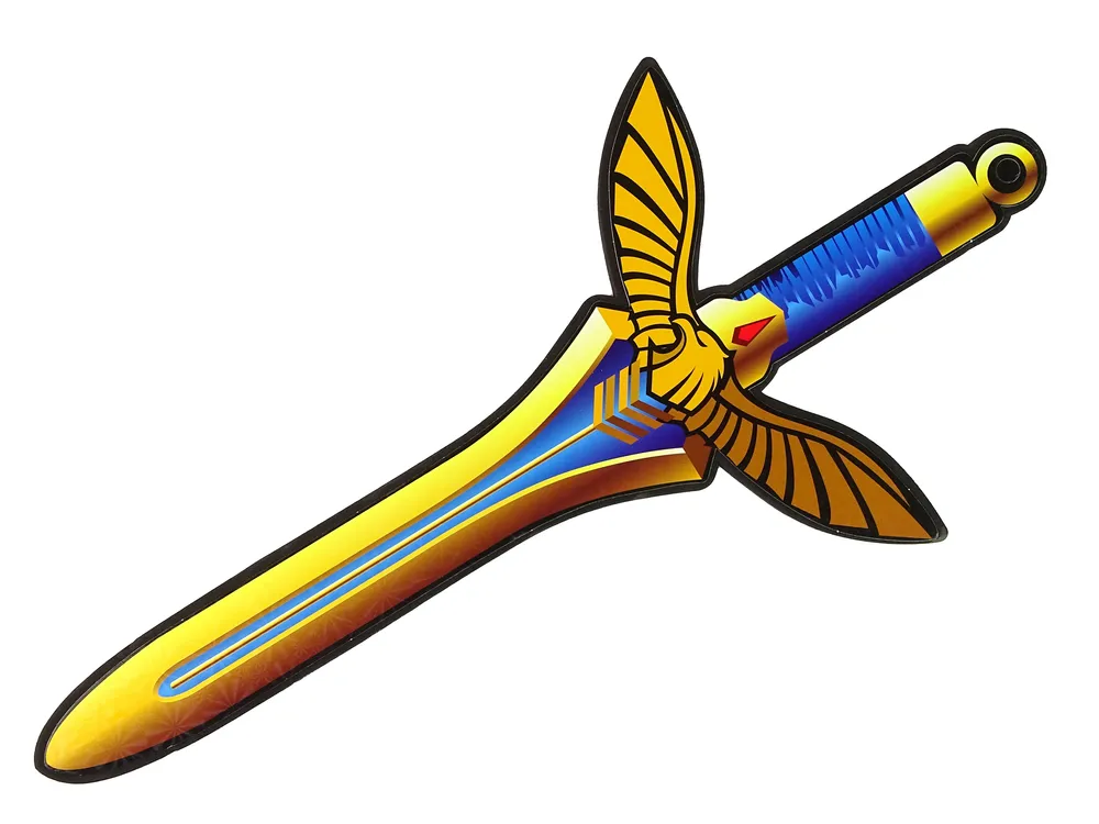 komplet warrior sa štitom i mačem od eva pjene - žuti - slika 3