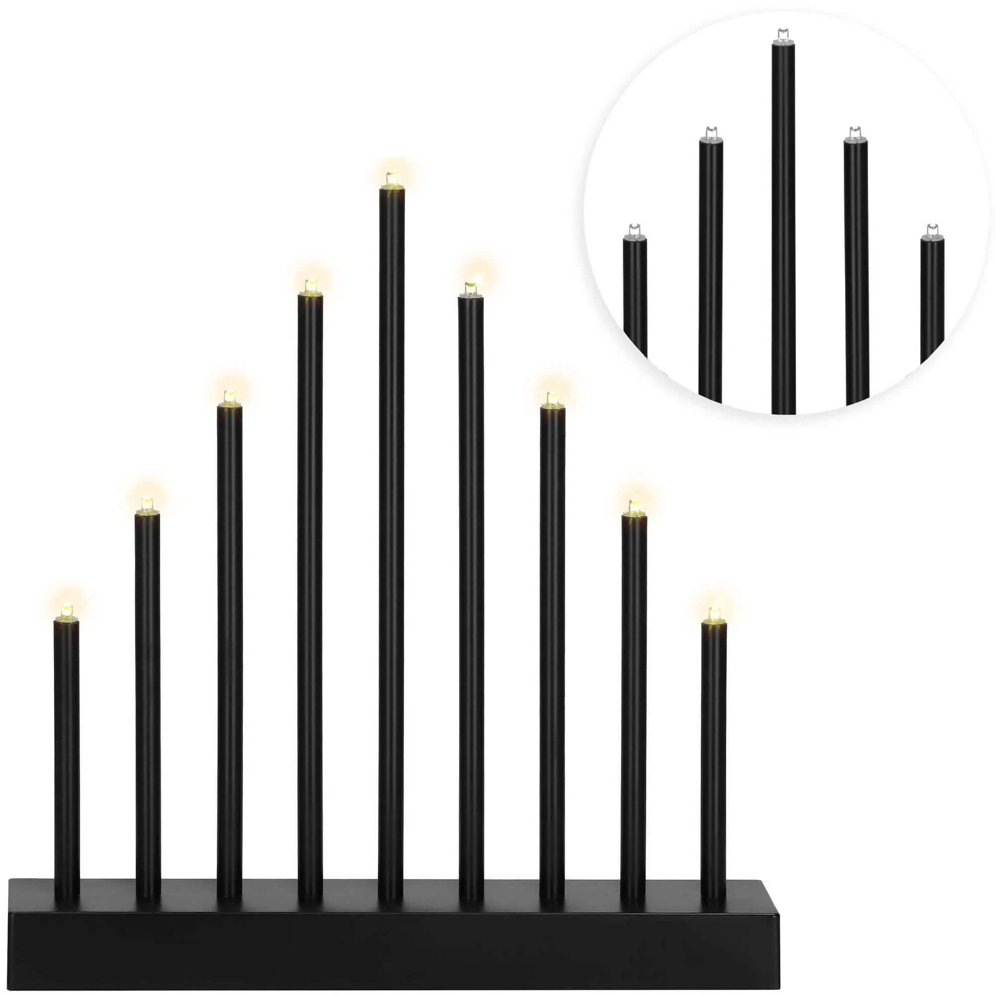 springos dekorativni svijećnjak, 9 led, toplo bijela - slika 11