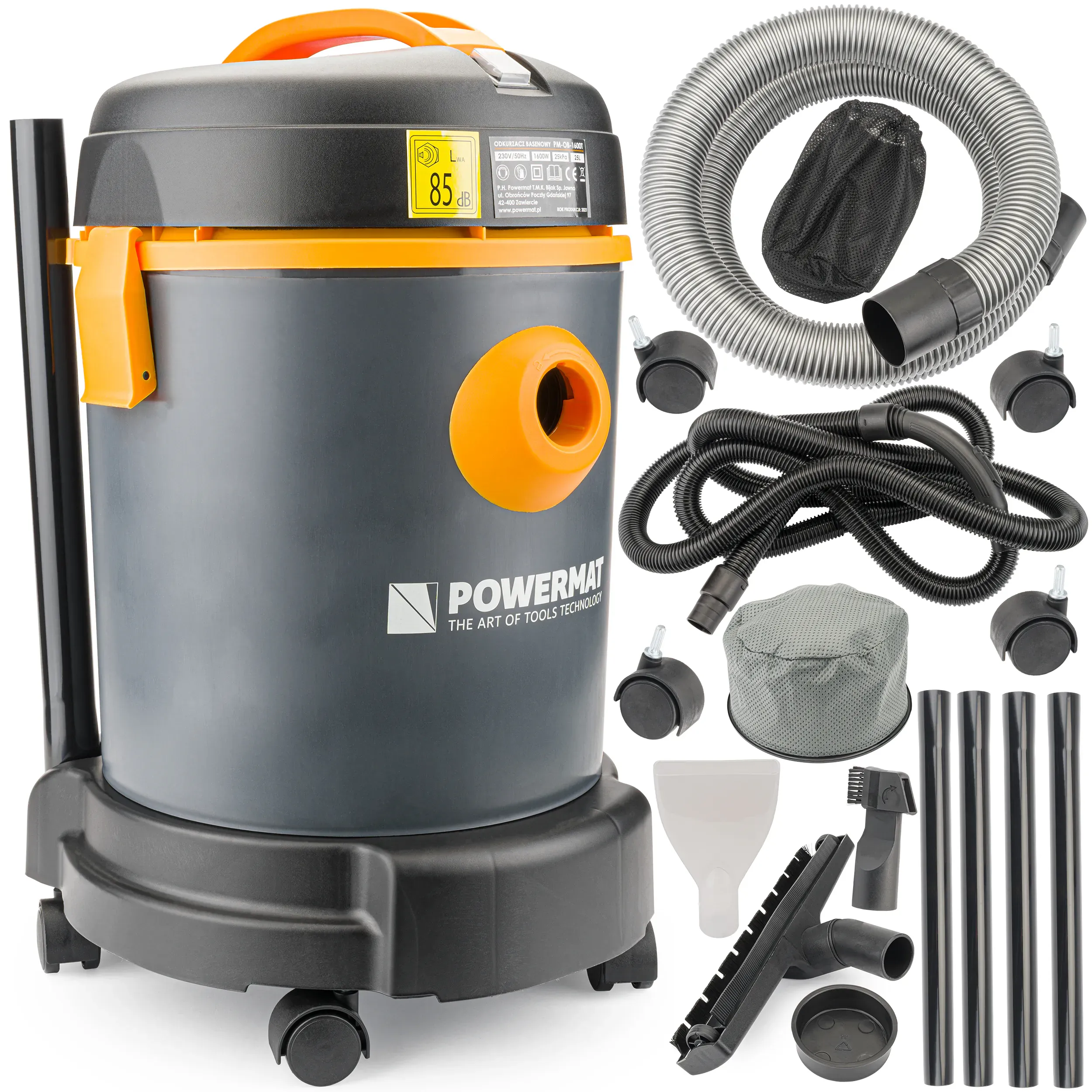 višenamjenski usisavač za bazen 1600 w 25 l pm-ob-1600t - slika 2