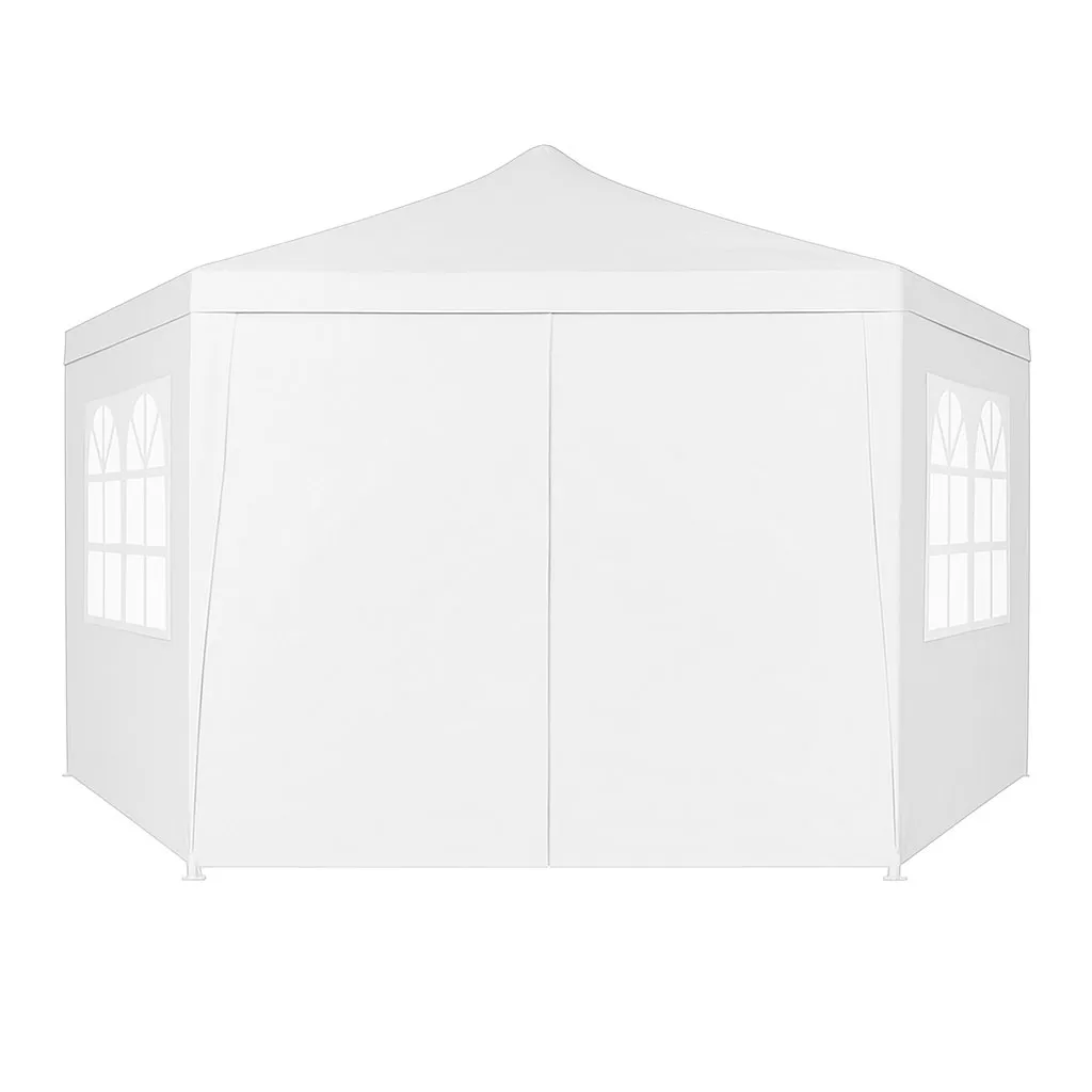 multigarden vrtni paviljon / šator 2 × 2 × 2 m s prozorima – bijeli - slika 4