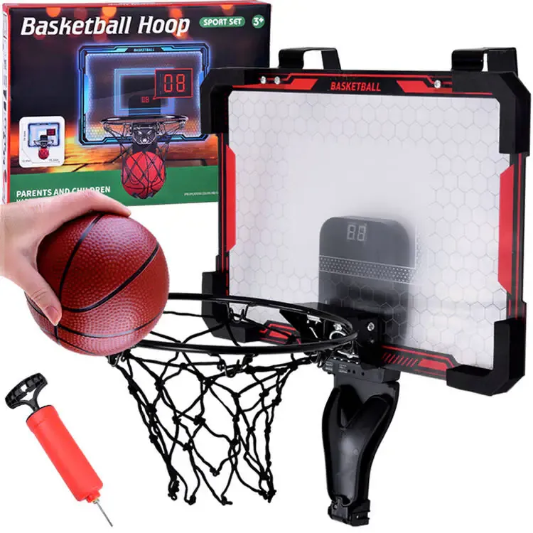 set košarkaška tabla s košem i brojačem poena – mini koš za djecu - slika 2