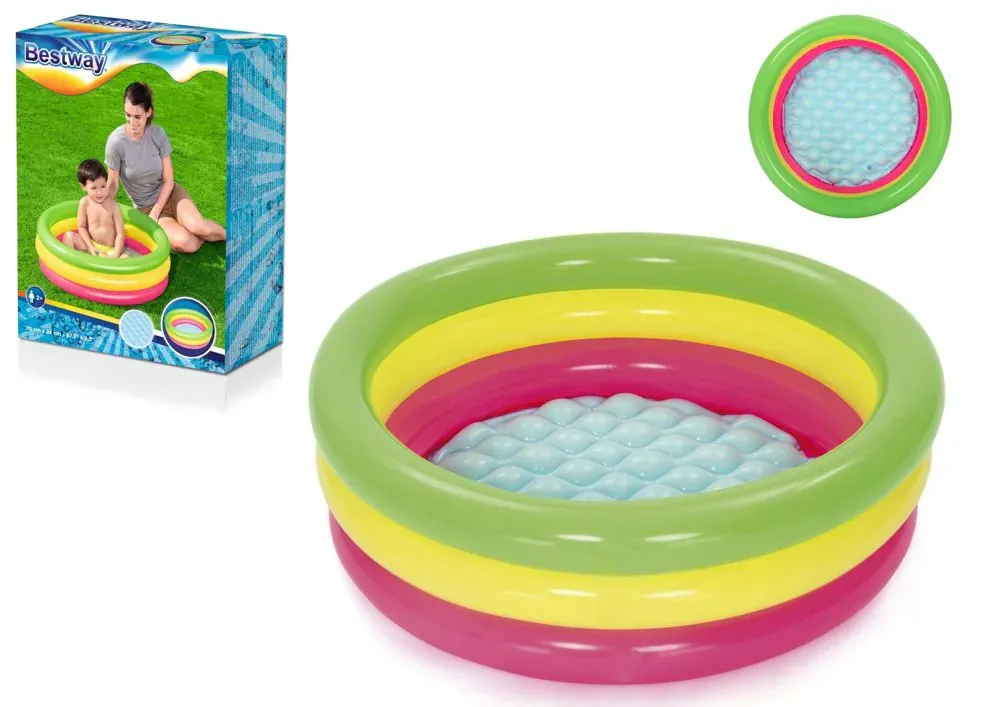 bestway 51128 dječji bazen 70x24cm dugine boje - slika 2