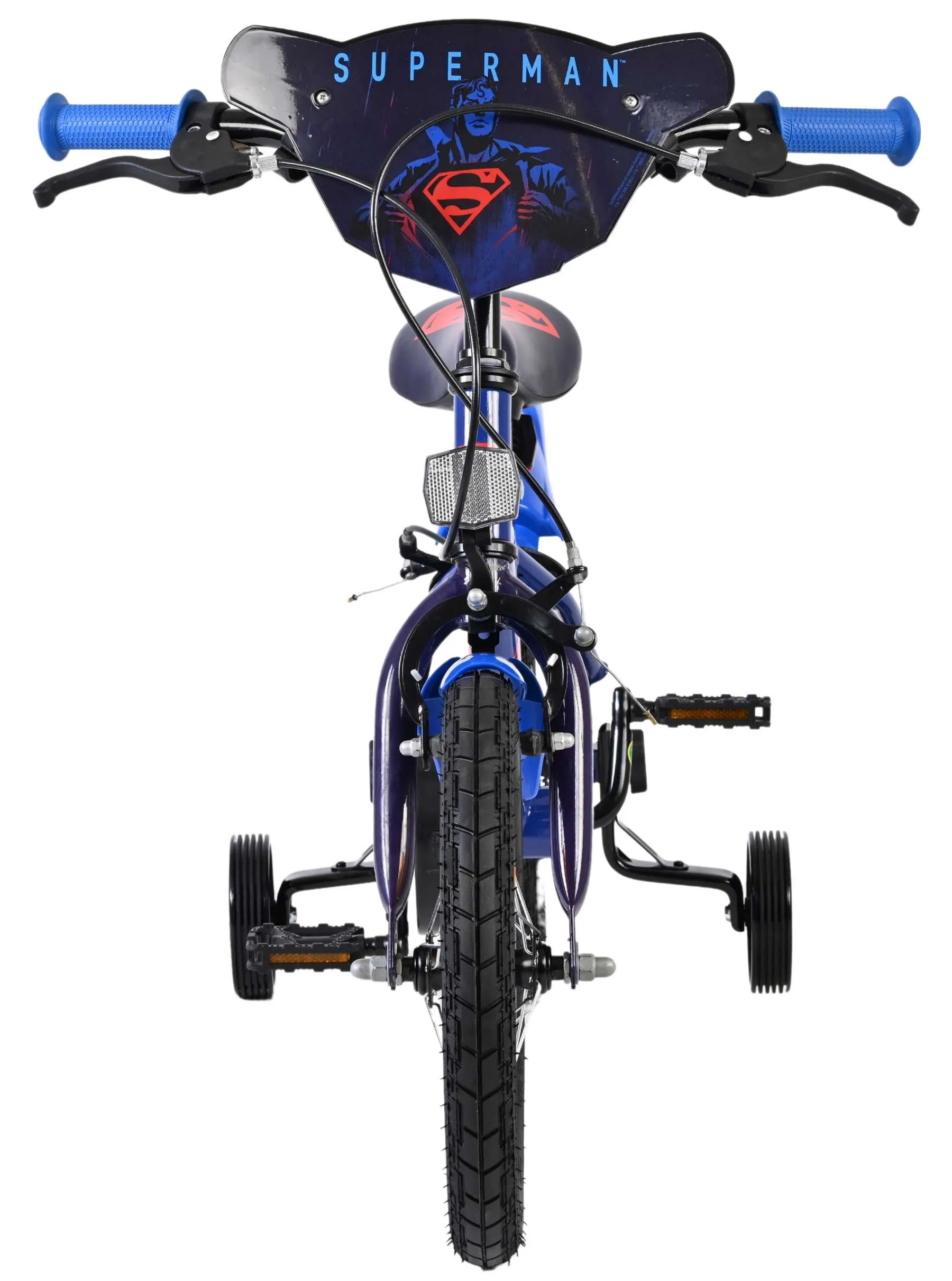 volare dječji bicikl superman 14″ plave boje, s dvije ručne kočnice - slika 7