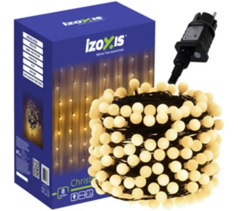 izoxis 300 led božićna girlanda – 30 m toplo bijela - slika 2